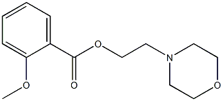 2-(4-morpholinyl)ethyl 2-methoxybenzoate Struktur