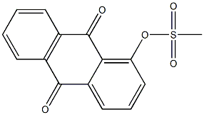 9,10-dioxo-9,10-dihydro-1-anthracenyl methanesulfonate Struktur