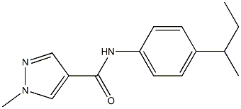 N-(4-sec-butylphenyl)-1-methyl-1H-pyrazole-4-carboxamide Struktur