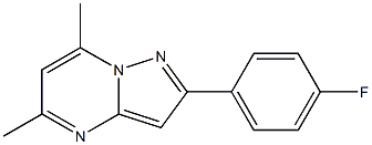 2-(4-fluorophenyl)-5,7-dimethylpyrazolo[1,5-a]pyrimidine Struktur