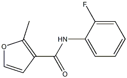 N-(2-fluorophenyl)-2-methyl-3-furamide Struktur