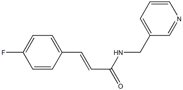 3-(4-fluorophenyl)-N-(3-pyridinylmethyl)acrylamide Struktur