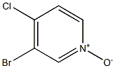 3-bromo-4-chloropyridine-N-oxide Struktur