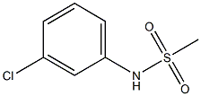 N-(3-chlorophenyl)methanesulfonamide Struktur