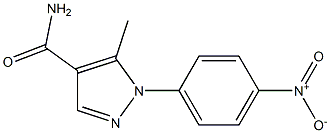 1-{4-nitrophenyl}-5-methyl-1H-pyrazole-4-carboxamide Struktur