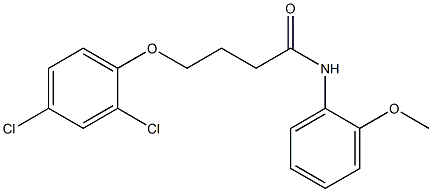 4-(2,4-dichlorophenoxy)-N-(2-methoxyphenyl)butanamide Struktur