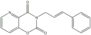 3-cinnamyl-2H-pyrido[2,3-e][1,3]oxazine-2,4(3H)-dione Struktur