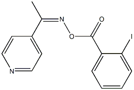 1-(4-pyridinyl)ethanone O-(2-iodobenzoyl)oxime Struktur