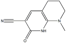 8-methyl-2-oxo-1,2,5,6,7,8-hexahydro[1,8]naphthyridine-3-carbonitrile Struktur