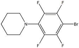 1-(4-bromo-2,3,5,6-tetrafluorophenyl)piperidine Struktur