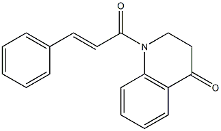 1-cinnamoyl-2,3-dihydro-4(1H)-quinolinone Struktur