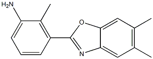 3-(5,6-dimethyl-1,3-benzoxazol-2-yl)-2-methylaniline Struktur