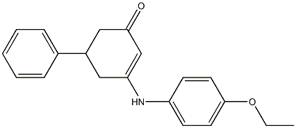 3-(4-ethoxyanilino)-5-phenyl-2-cyclohexen-1-one Struktur