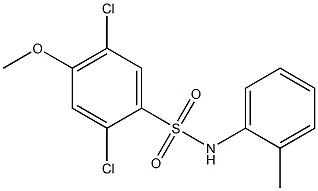 2,5-dichloro-4-methoxy-N-(2-methylphenyl)benzenesulfonamide Struktur