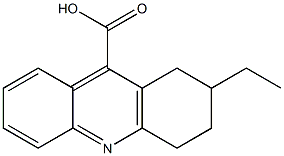 2-ethyl-1,2,3,4-tetrahydro-9-acridinecarboxylic acid Struktur