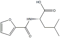 N-(furan-2-ylcarbonyl)leucine Struktur