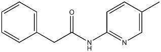 N-(5-methyl-2-pyridinyl)-2-phenylacetamide Struktur