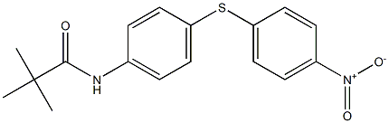 N-[4-({4-nitrophenyl}sulfanyl)phenyl]-2,2-dimethylpropanamide Struktur