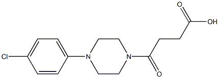 4-[4-(4-chlorophenyl)-1-piperazinyl]-4-oxobutanoic acid Struktur