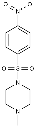 1-({4-nitrophenyl}sulfonyl)-4-methylpiperazine Struktur