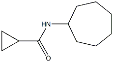 N-cycloheptylcyclopropanecarboxamide Struktur