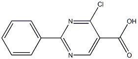 4-chloro-2-phenyl-5-pyrimidinecarboxylic acid Struktur