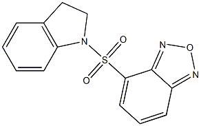 4-(2,3-dihydro-1H-indol-1-ylsulfonyl)-2,1,3-benzoxadiazole Struktur