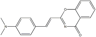 2-{2-[4-(dimethylamino)phenyl]vinyl}-4H-1,3-benzoxazin-4-one Struktur