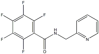 2,3,4,5,6-pentafluoro-N-(2-pyridinylmethyl)benzamide Struktur