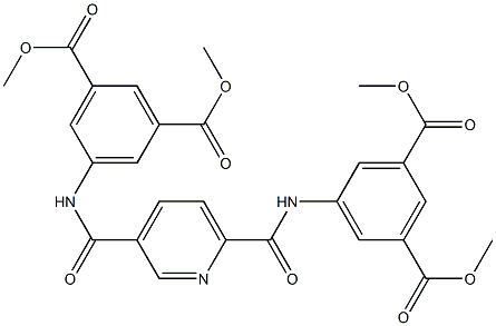 dimethyl 5-{[(6-{[3,5-bis(methoxycarbonyl)anilino]carbonyl}-3-pyridinyl)carbonyl]amino}isophthalate Struktur