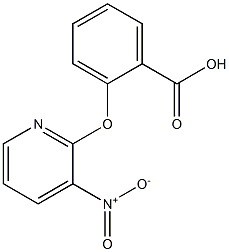 2-({3-nitro-2-pyridinyl}oxy)benzoic acid Struktur