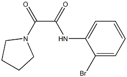 N-(2-bromophenyl)-2-oxo-2-(1-pyrrolidinyl)acetamide Struktur