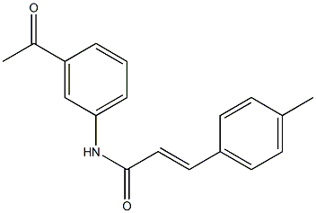 N-(3-acetylphenyl)-3-(4-methylphenyl)acrylamide Struktur