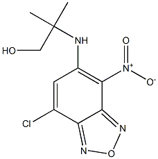 2-({7-chloro-4-nitro-2,1,3-benzoxadiazol-5-yl}amino)-2-methyl-1-propanol Struktur