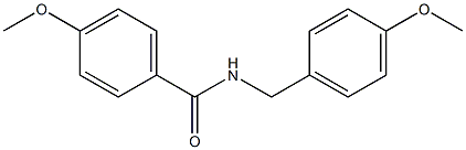 4-methoxy-N-(4-methoxybenzyl)benzamide Struktur