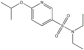 N,N-diethyl-6-isopropoxy-3-pyridinesulfonamide Struktur