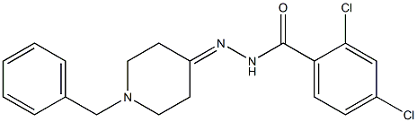 N'-(1-benzyl-4-piperidinylidene)-2,4-dichlorobenzohydrazide Struktur