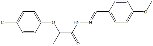 2-(4-chlorophenoxy)-N'-(4-methoxybenzylidene)propanohydrazide Struktur