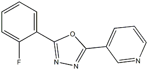 3-[5-(2-fluorophenyl)-1,3,4-oxadiazol-2-yl]pyridine Struktur