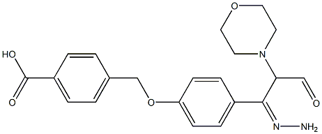 4-({4-[2-(4-morpholinylacetyl)carbohydrazonoyl]phenoxy}methyl)benzoic acid Struktur