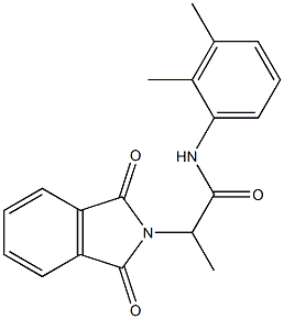 N-(2,3-dimethylphenyl)-2-(1,3-dioxo-1,3-dihydro-2H-isoindol-2-yl)propanamide Struktur