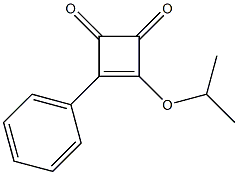 3-isopropoxy-4-phenyl-3-cyclobutene-1,2-dione Struktur