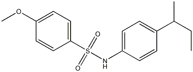 N-(4-sec-butylphenyl)-4-methoxybenzenesulfonamide Struktur