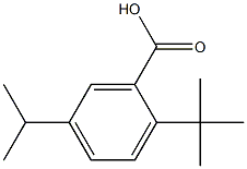 2-tert-butyl-5-isopropylbenzoic acid Struktur