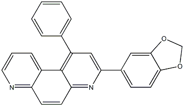 3-(1,3-benzodioxol-5-yl)-1-phenyl[4,7]phenanthroline Struktur