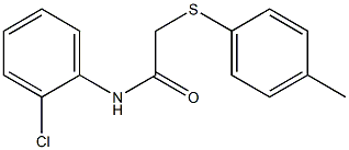 N-(2-chlorophenyl)-2-[(4-methylphenyl)sulfanyl]acetamide Struktur