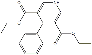 diethyl 4-phenyl-1,4-dihydro-3,5-pyridinedicarboxylate Struktur