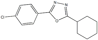 2-(4-chlorophenyl)-5-cyclohexyl-1,3,4-oxadiazole Struktur