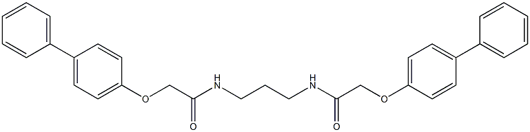 2-([1,1'-biphenyl]-4-yloxy)-N-(3-{[([1,1'-biphenyl]-4-yloxy)acetyl]amino}propyl)acetamide Struktur