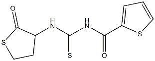 N-(2-oxotetrahydro-3-thienyl)-N'-(2-thienylcarbonyl)thiourea Struktur